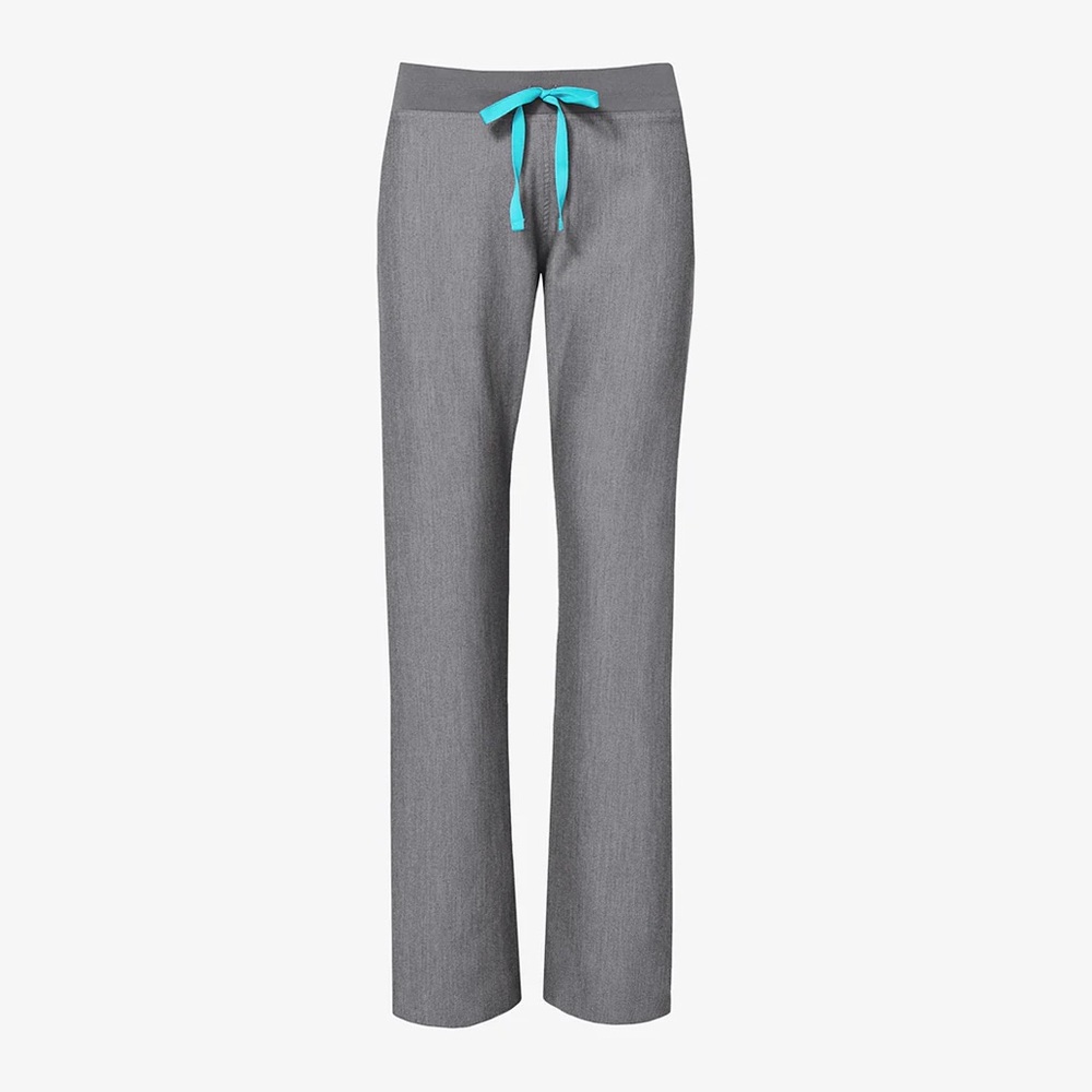 FIGS Womens Livingston Scrub Pants Gray Color Yoga Style Straight Leg Set of 2